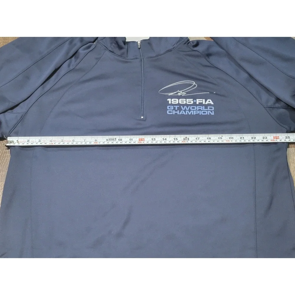 Sport-Tek 1965 FIA‎ GT World Champion Navy Blue Quarter Zip Pullover Mens XL